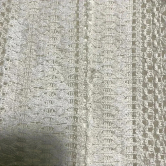 White Knit Dress Kendall & Kylie Flirty Boho Romantic Zipper String Strap - Picture 11 of 13